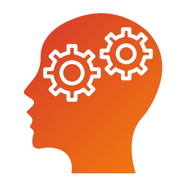 Vector Design Cognitive Icon Style