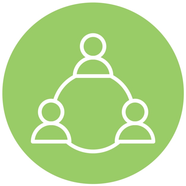 Vector Design Collaboration Icon Style