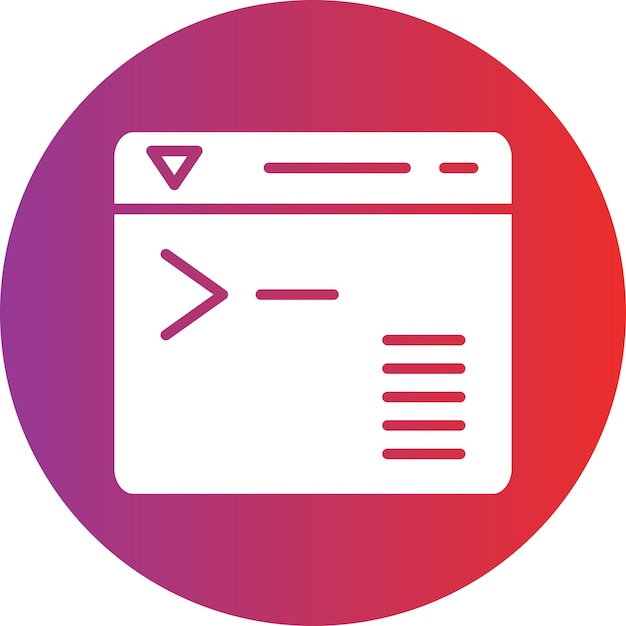 vector design command glyph circle gradientsvg style