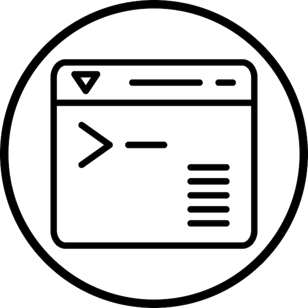 Vector Design Command Line Stroke Circlesvg Style