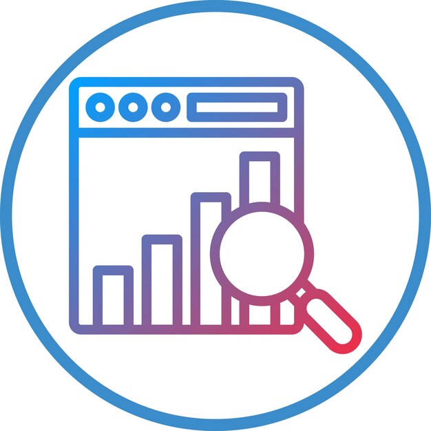 Vector Design Competitive Analysis Icon Style