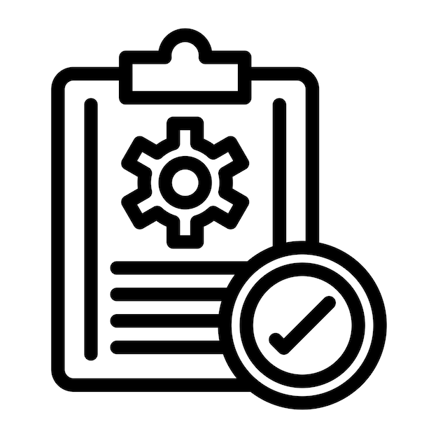 Vector Design Complete Project Icon Style