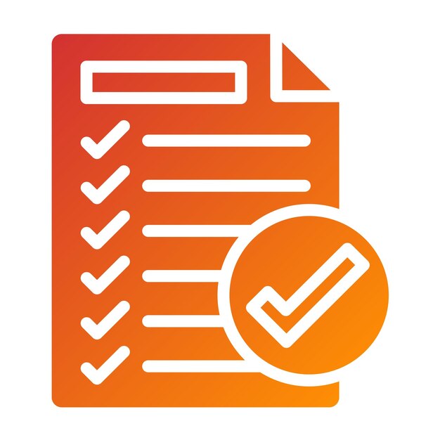 Vector Design Completed Tasks Icon Style