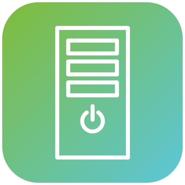 vector design computer case icon style