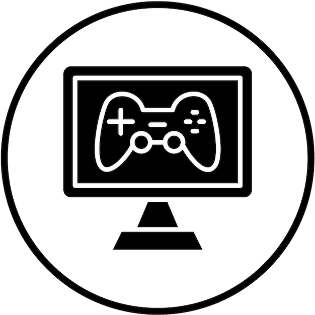 Vector Design Computer Game Icon Style