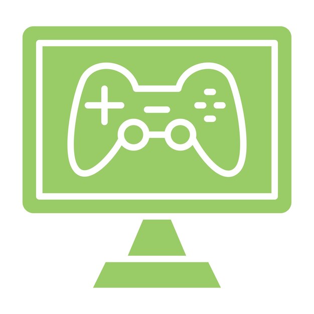 Vector Design Computer Game Icon Style