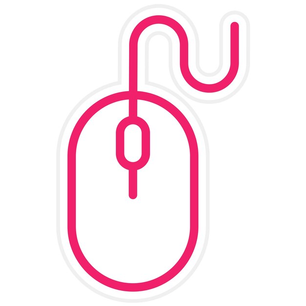 Vector Design Computer Mouse Icon Style