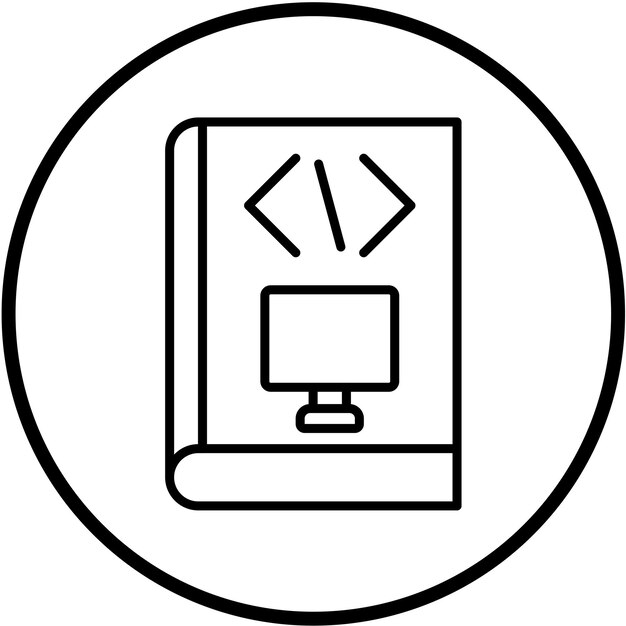 Vector Design Computer Science Course Icon Style