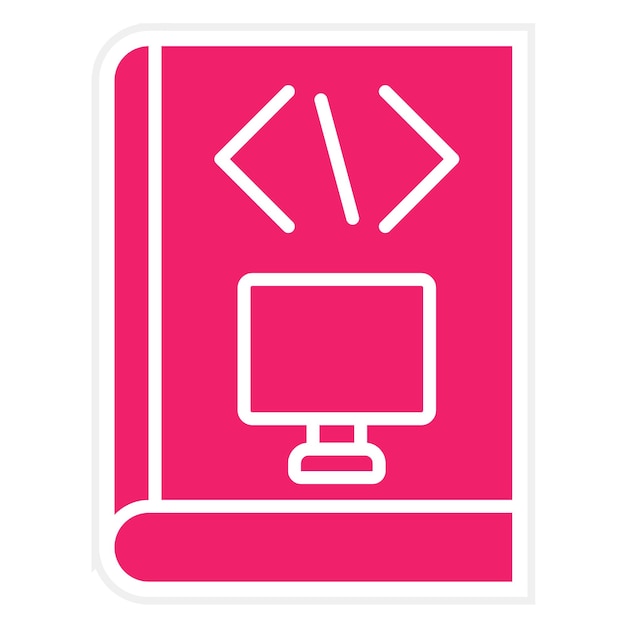 vector design computer science course icon style