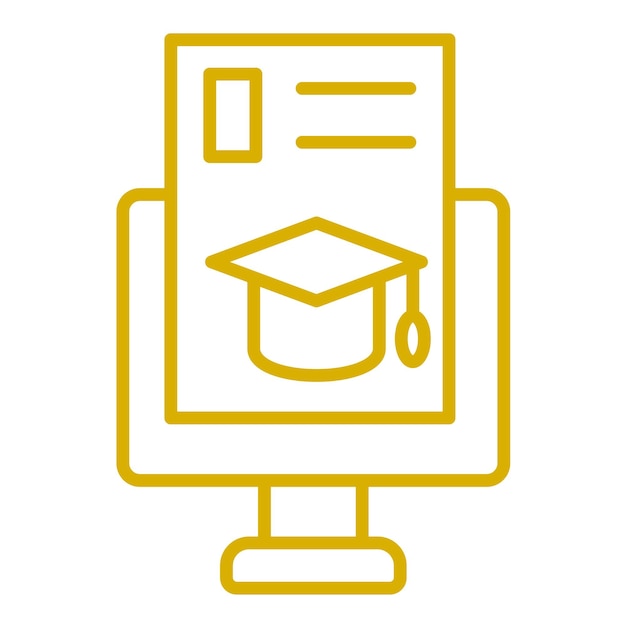 Vector Design Computer Science Degree Icon Style