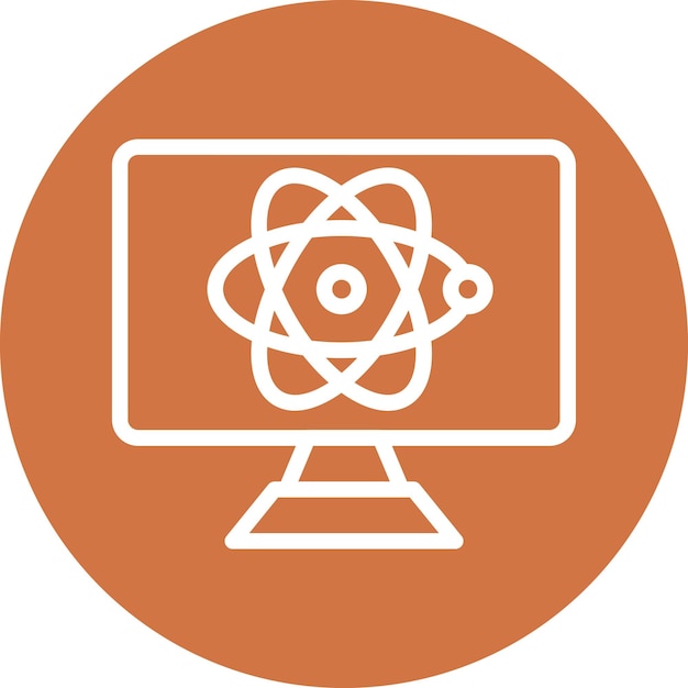 vector design computer science icon style