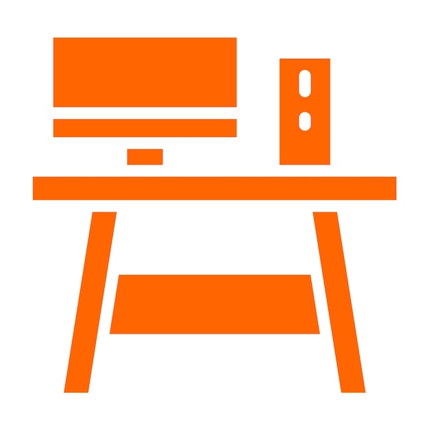 Vector Design Computer Table Icon Style