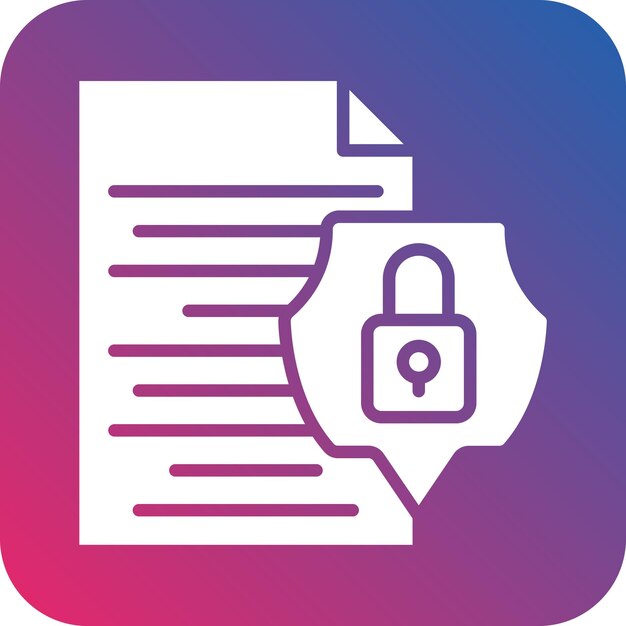 vector design confidential information icon style