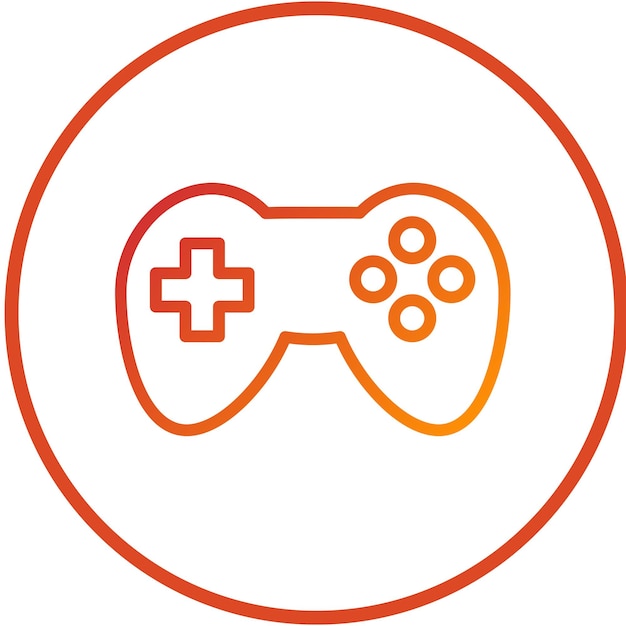 Vector Design Console Game Icon Style