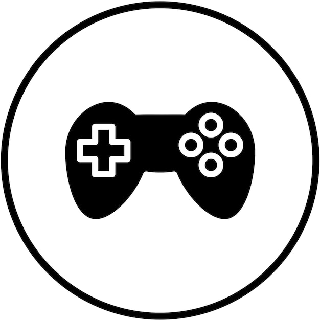 Vector Design Console Game Icon Style