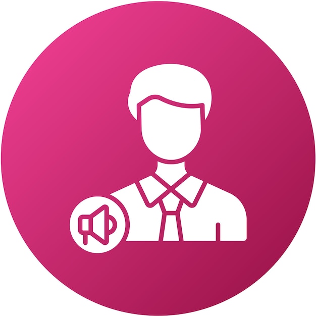 Vector Design Content Marketer Icon Style