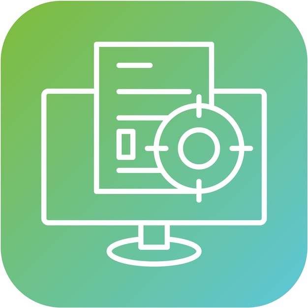 vector design contextual targeting icon style