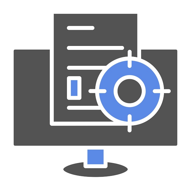 Vector Design Contextual Targeting Icon Style