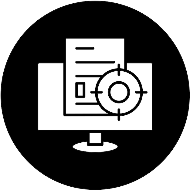 vector design contextual targeting icon style
