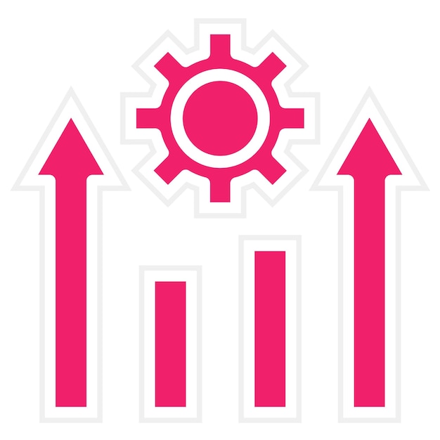 vector design continuous improvement icon style