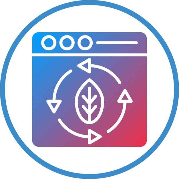 Vector Design Continuous Updating Icon Style