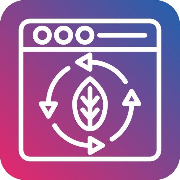 Vector Design Continuous Updating Icon Style