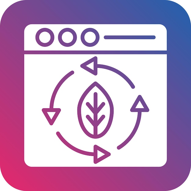 Vector Design Continuous Updating Icon Style