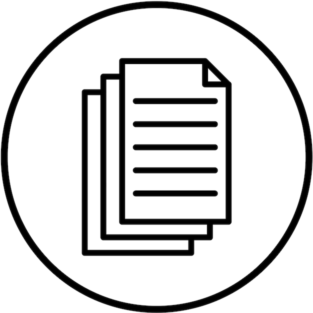 Vector Design Contract Icon Style