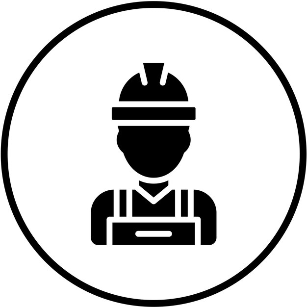 Vector Design Contractor Icon Style