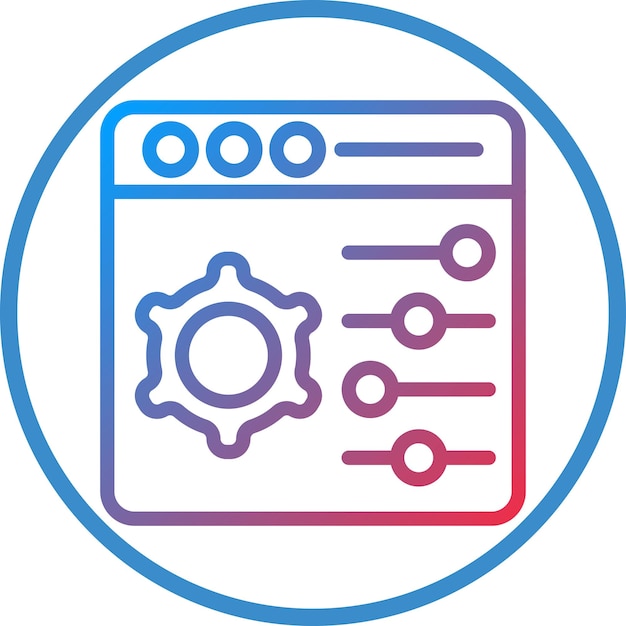 Vector Design Control Panel Icon Style