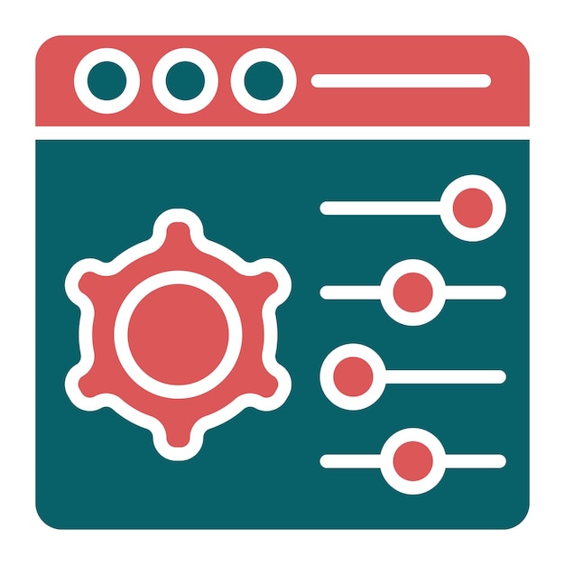 Vector Design Control Panel Icon Style