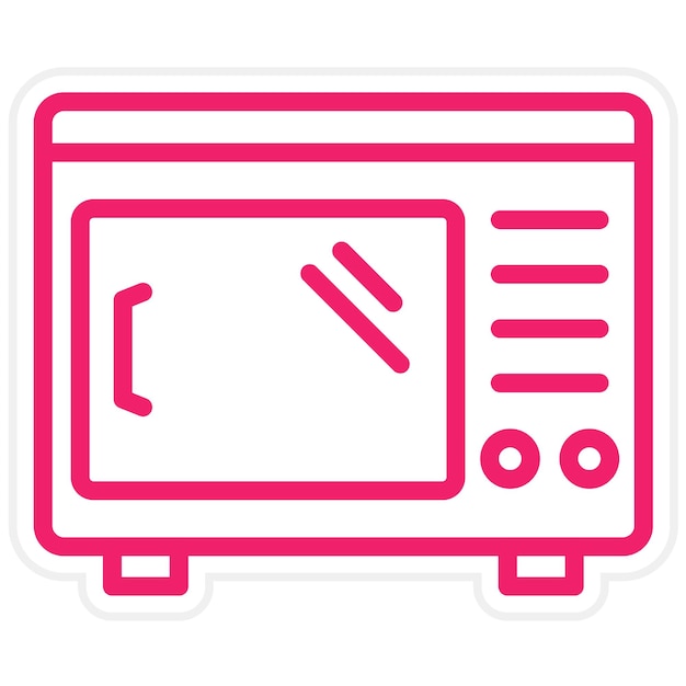 Vector Design Convection oven Icon Style