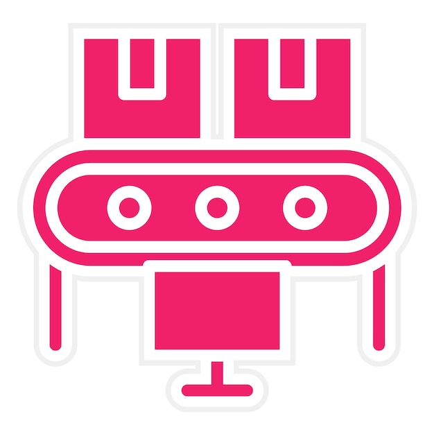 Vector Design Conveyor System Icon Style
