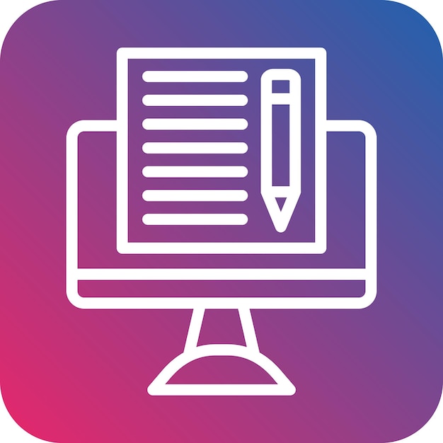 Vector Design Copywriting Icon Style