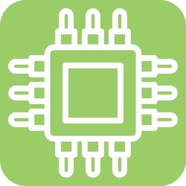 vector design cpu icon style