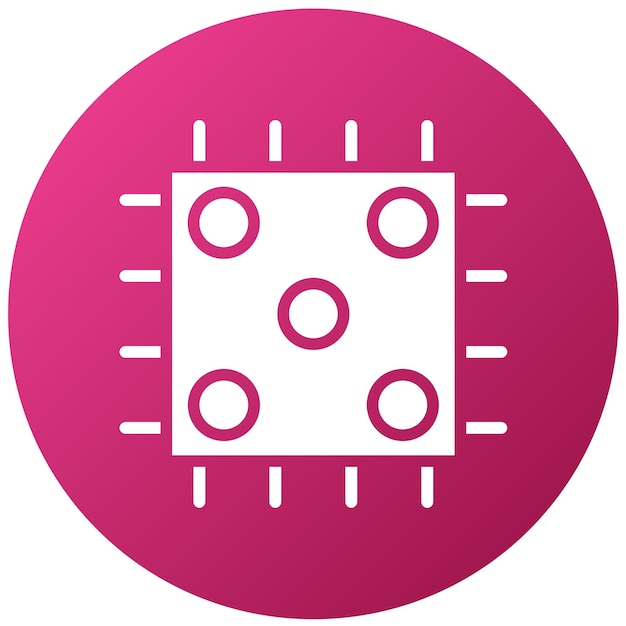 vector design cpu socket icon style