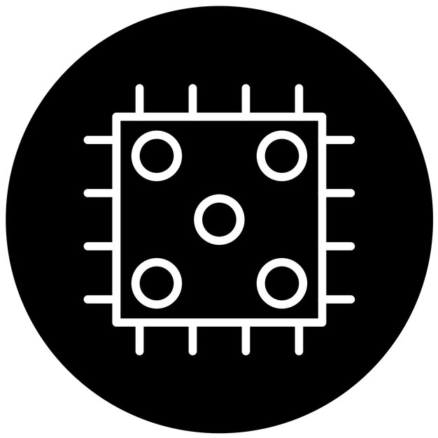 Vector Design CPU Socket Icon Style