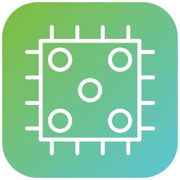 Vector Design CPU Socket Icon Style