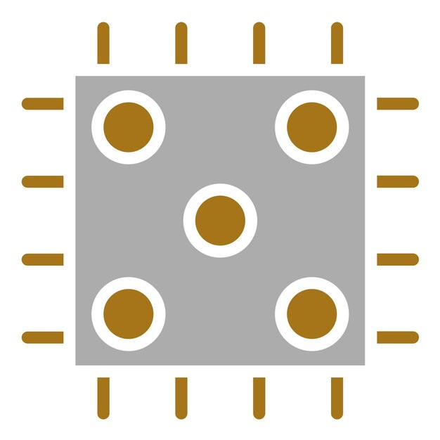 vector design cpu socket icon style