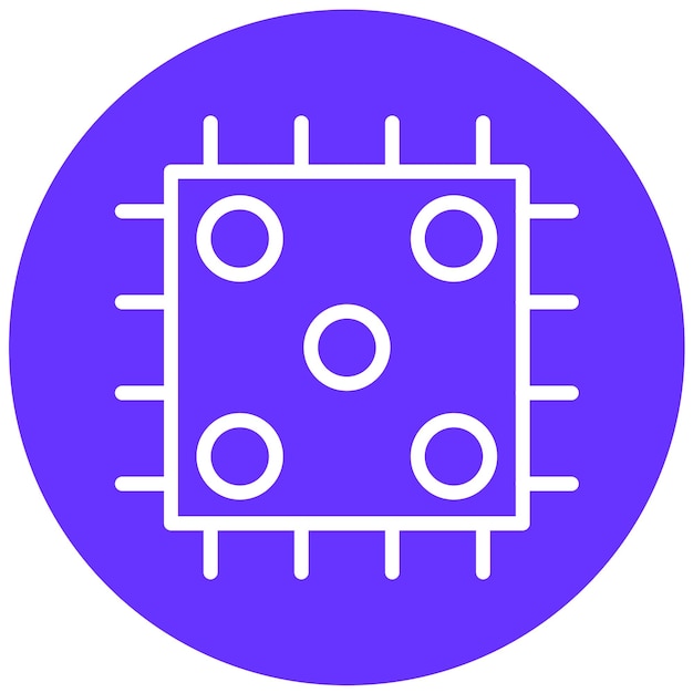 vector design cpu socket icon style