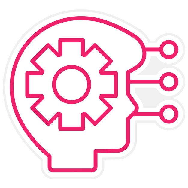 vector design critical thinking icon style