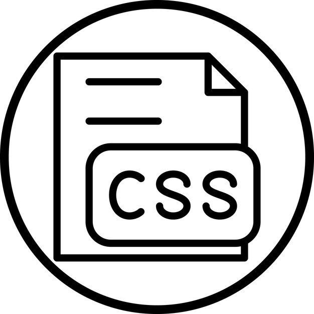 vector design css file icon style