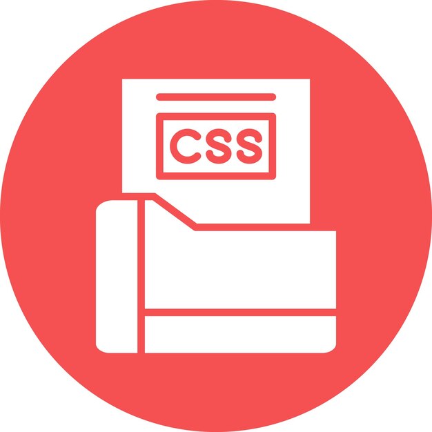 Vector Design Css File Icon Style