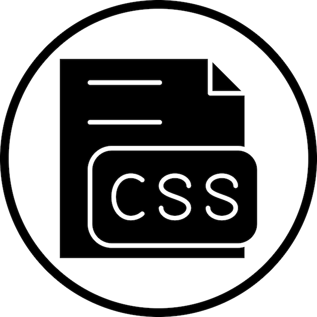 vector design css file icon style