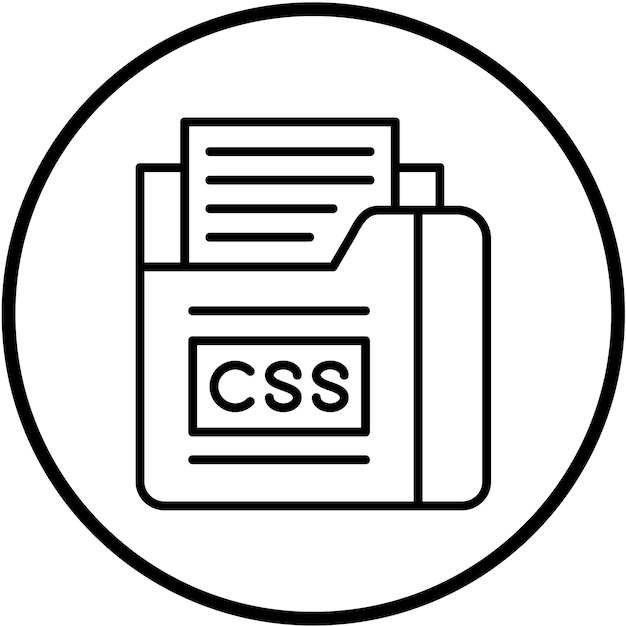 Vector Design Css File Icon Style