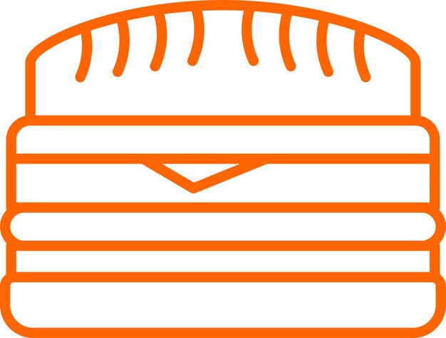Vector Design Cuban Sandwich Icon Style