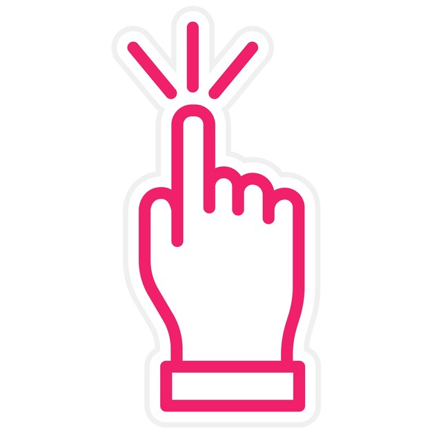 Vector Design Cursor Click Icon Style