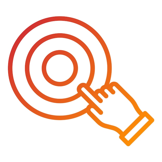 Vector Design Cursor Target Icon Style
