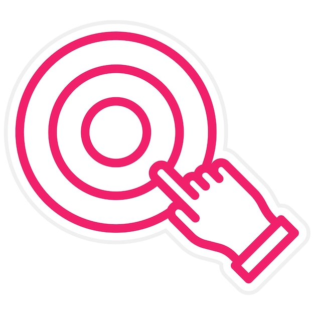 Vector Design Cursor Target Icon Style