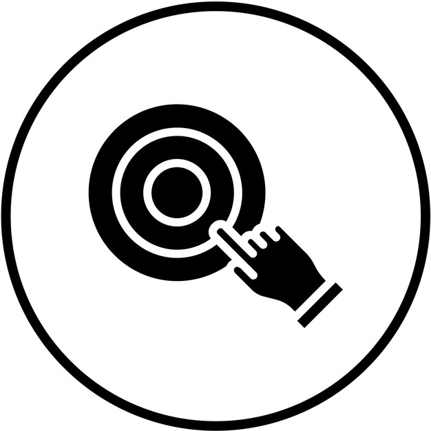 Vector Design Cursor Target Icon Style
